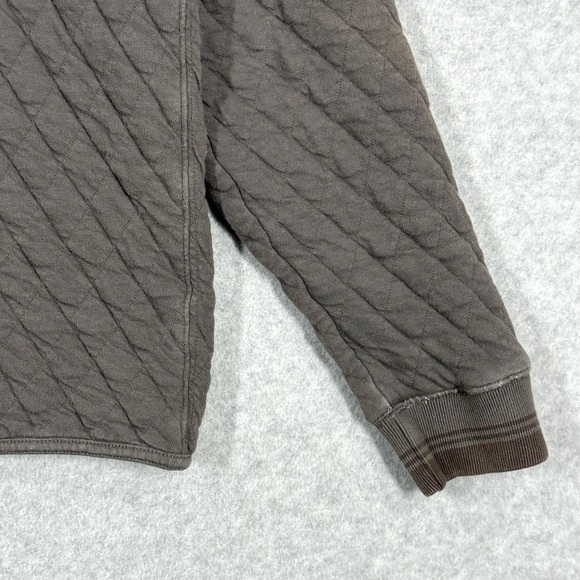 Wellen Sweatshirt Mens Medium Quilted Jersey Quarter Zip Pullover‎ Huckberry - Picture 12 of 16